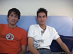 Straight boy sucks big cock