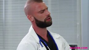 Andrew sucks penis while bum gets fucked