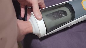 Trying out a new auto-stroking toy