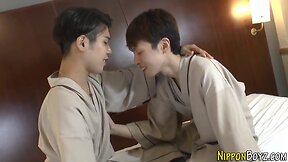 Gay asiatic gives cocksucking and rides