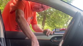 Caught cruising by big dick grandpa – episode 1