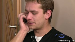 Cute plumber takes it from behind