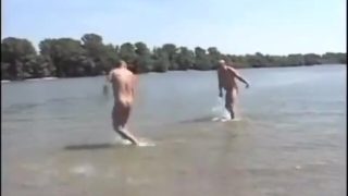 Anal bareback by the lake